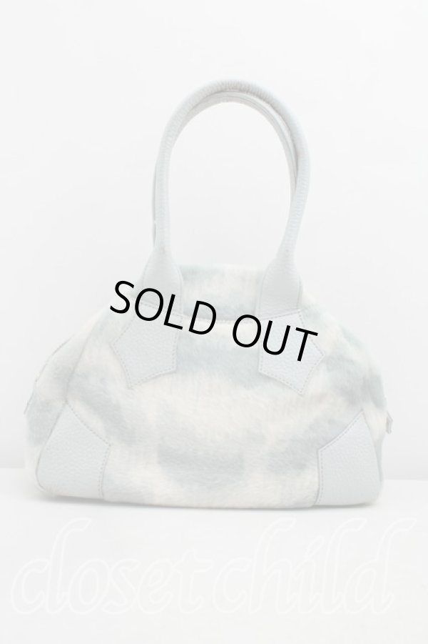 画像2: ヴィヴィアンウエストウッド 中古 / ハラコレオパードミニヤスミンバッグ  灰  H-26-03-22-038-ba-OD-ZH (2)