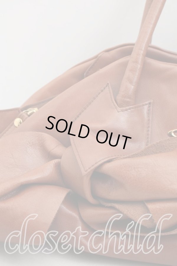 画像6: ヴィヴィアンウエストウッド 中古 / サイドノットハンドバッグ  茶  H-26-03-22-040-ba-OD-ZH (6)