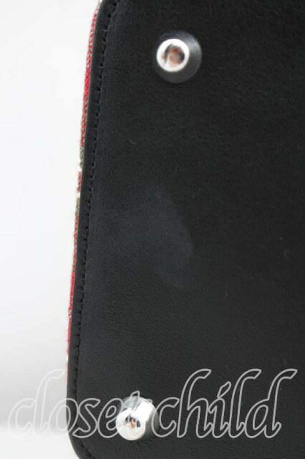 画像6: ヴィヴィアンウエストウッド 中古 / タータンチェックハンドバッグ  赤  H-26-03-22-043-ba-OD-ZH (6)