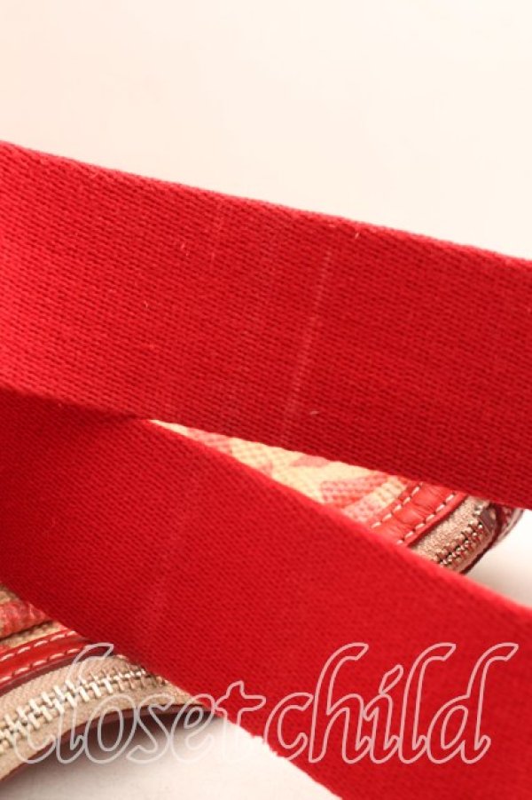 画像6: ヴィヴィアンウエストウッド 中古 / ロゴptショルダーバッグ  ベージュｘ赤  H-26-03-22-044-ba-OD-ZH (6)