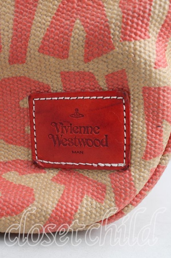 画像8: ヴィヴィアンウエストウッド 中古 / ロゴptショルダーバッグ  ベージュｘ赤  H-26-03-22-044-ba-OD-ZH (8)