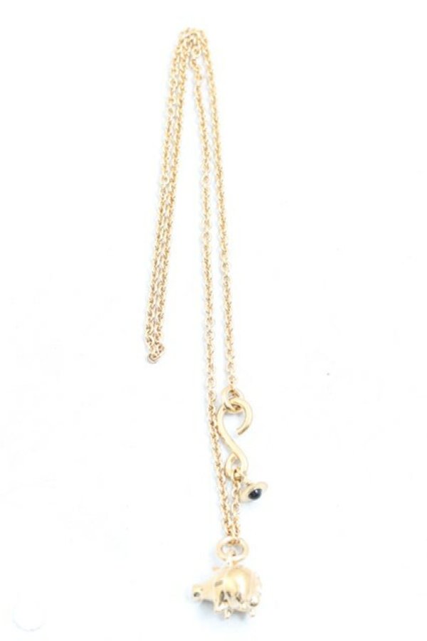 画像2: ヴィヴィアンウエストウッド 中古 / MAN.PIGペンダント  ゴールド  H-26-03-22-047-nl-OD-ZH (2)