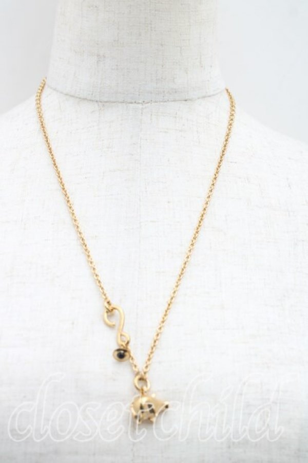 画像5: ヴィヴィアンウエストウッド 中古 / MAN.PIGペンダント  ゴールド  H-26-03-22-047-nl-OD-ZH (5)