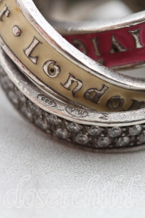 画像5: ヴィヴィアンウエストウッド 中古 / メイフェアリング M(13号相当） ピンクｘシルバー  H-26-03-22-048-rg-OD-ZH (5)