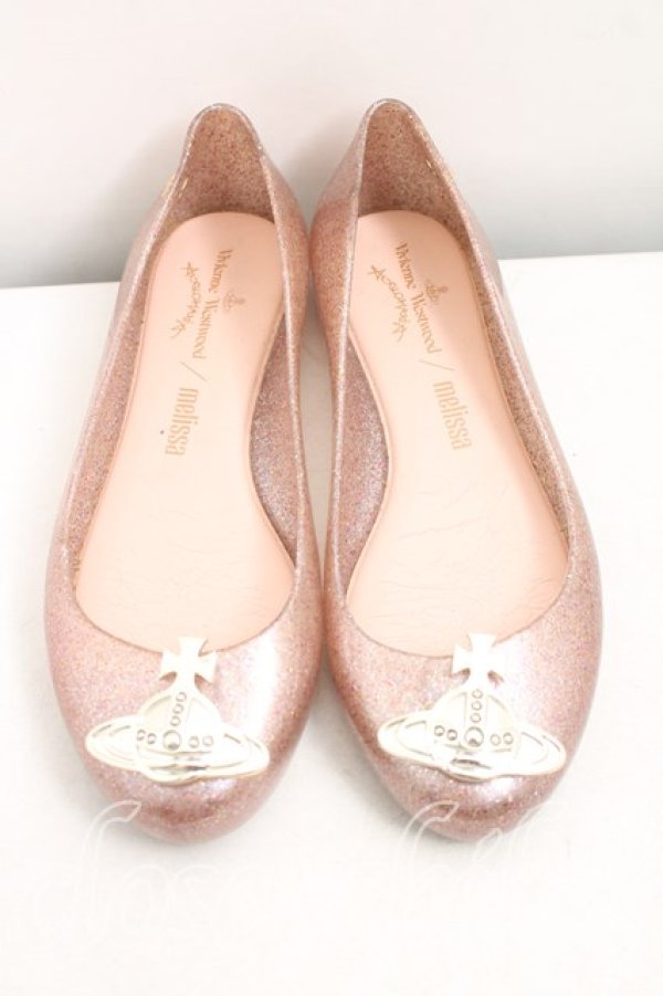 画像2: ヴィヴィアンウエストウッド×Melissa 中古 / フラットシューズ 22.5cm相当 ピンク  H-26-03-22-057-sh-OD-ZH (2)