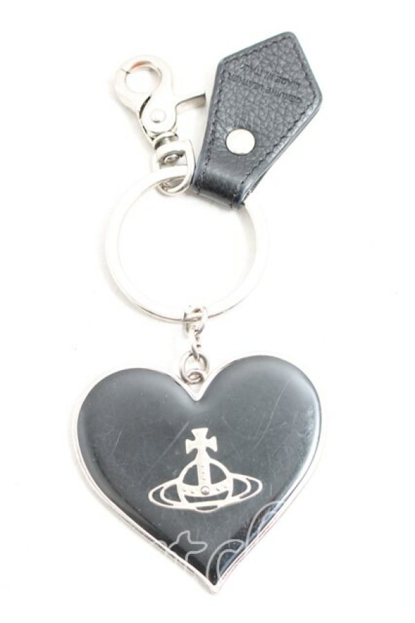 画像3: ヴィヴィアンウエストウッド 中古 / ハートキーリング  黒  H-26-03-22-058-gd-OD-ZH (3)