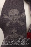 画像2: ヴィヴィアンウエストウッド 中古 / スカルオーブマフラー  灰  H-26-03-22-060-gd-OD-ZH (2)