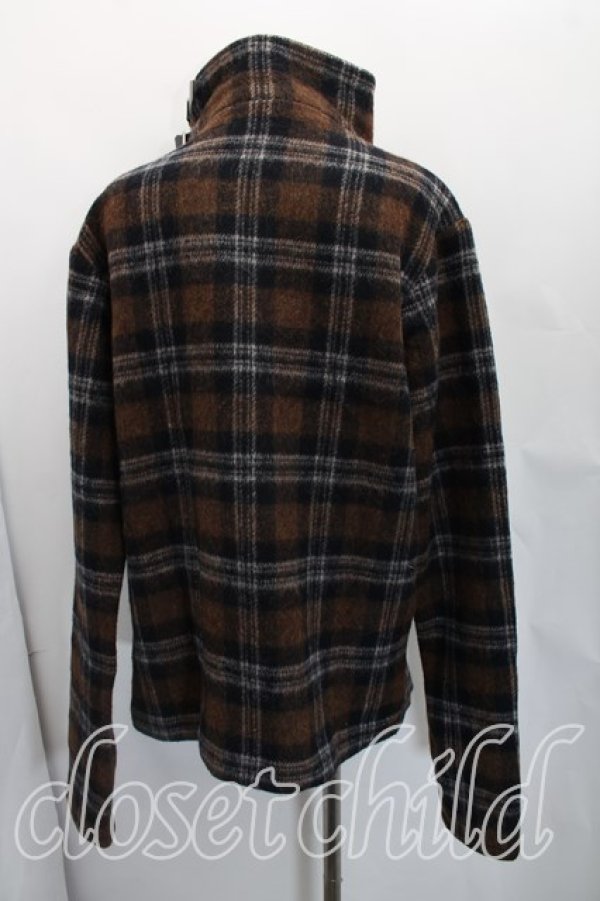 画像2: ヴィヴィアンウエストウッド 中古 / タータンチェック比翼コート 2（9号相当） 茶  H-26-03-22-008-co-OD-ZH (2)