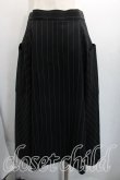 画像2: ヴィヴィアンウエストウッド 中古 / ピンストライプフラップスカート 03（11号相当） 黒  H-26-03-22-014-sk-OD-ZH (2)