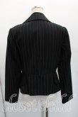 画像2: ヴィヴィアンウエストウッド 中古 / ピンストライプラブジャケット 02（9号相当） 黒  H-26-03-22-002-jc-OD-ZH (2)