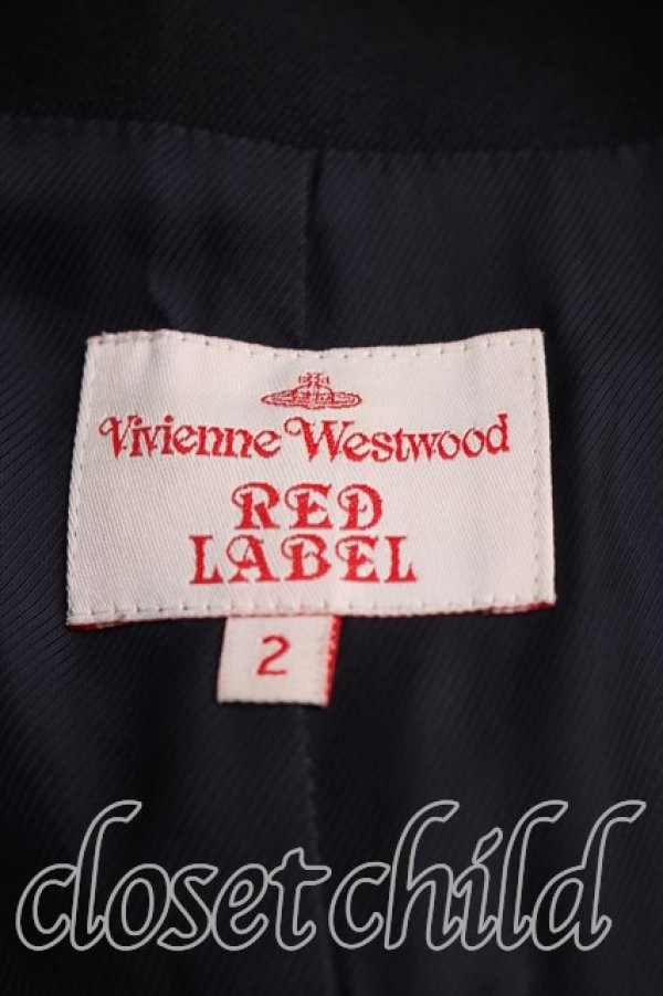 画像5: ヴィヴィアンウエストウッド 中古 / パッチワークセットアップ 2（9号相当） 紺  H-26-03-22-018-su-OD-ZH (5)
