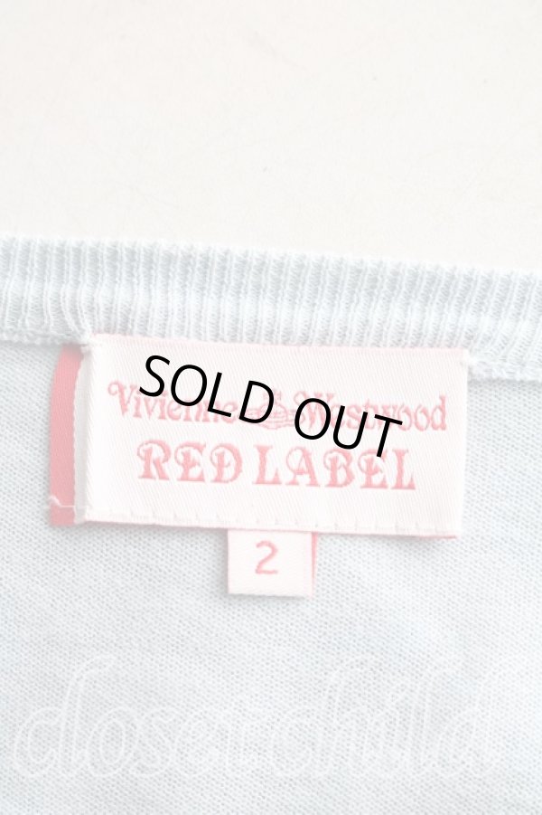 画像3: ヴィヴィアンウエストウッド 中古 / 単色オーブ刺繍カーディガン 2（9号相当） 青  H-26-03-29-019-to-OD-ZH (3)