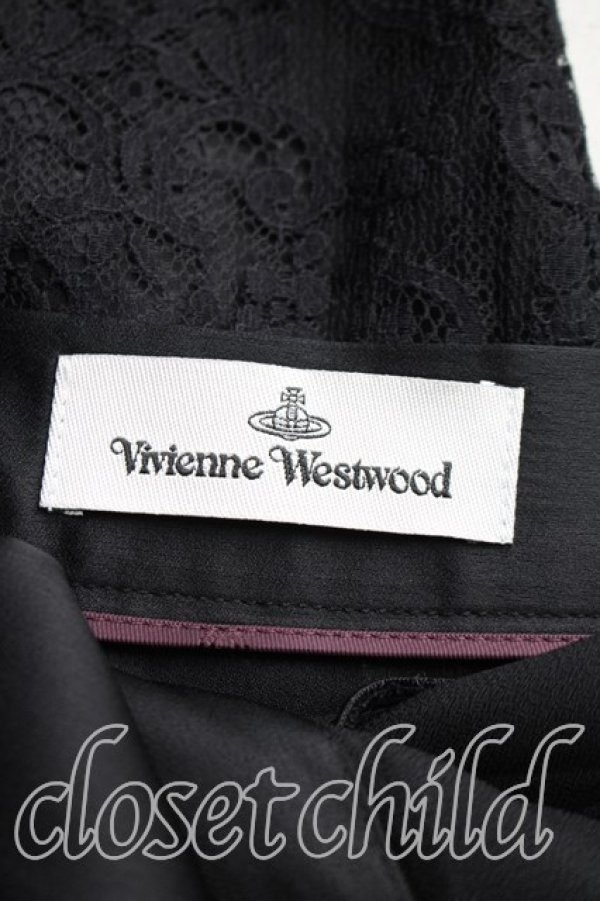 画像3: ヴィヴィアンウエストウッド 中古 / レースフラップスカート 40（9号相当） 黒  H-26-03-29-022-sk-OD-ZH (3)