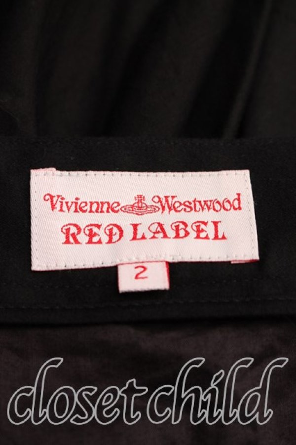 画像3: ヴィヴィアンウエストウッド 中古 / プリーツイレギュラースカート 2（9号相当） 黒  H-26-03-29-024-sk-OD-ZH (3)