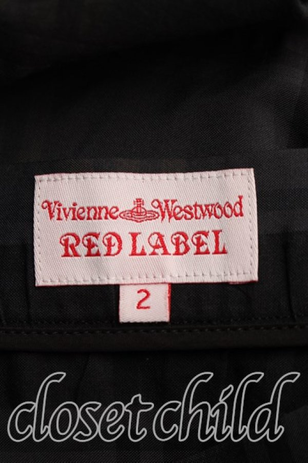 画像4: ヴィヴィアンウエストウッド 中古 / チェックロングスカート 2（9号相当） 黒  H-26-03-29-025-sk-OD-ZH (4)