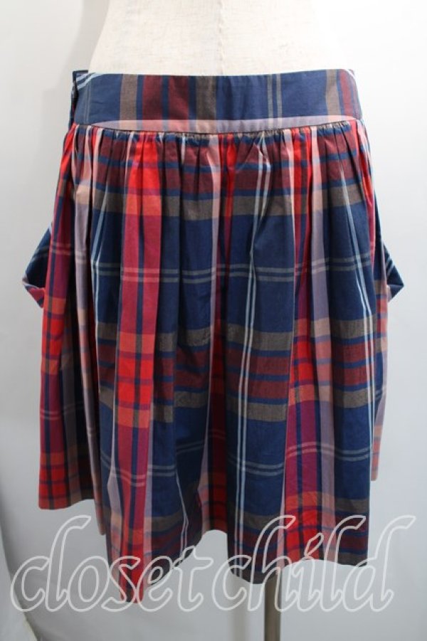 画像2: ANGLOMANIA 中古 / タータンチェックスカート 40（9号相当） 赤  H-26-03-29-026-sk-OD-ZH (2)
