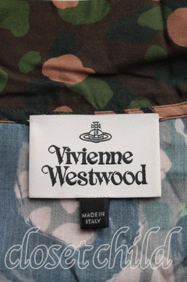 画像3: ヴィヴィアンウエストウッド 中古 / カモフラージュワンピース 40（9号相当） カーキ  H-26-03-29-003-op-OD-ZH (3)