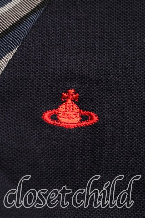 画像7: ヴィヴィアンウエストウッド 中古 / 鹿ノ子ポロワンピース 2（9号相当） 紺  H-26-03-29-028-op-OD-ZH (7)