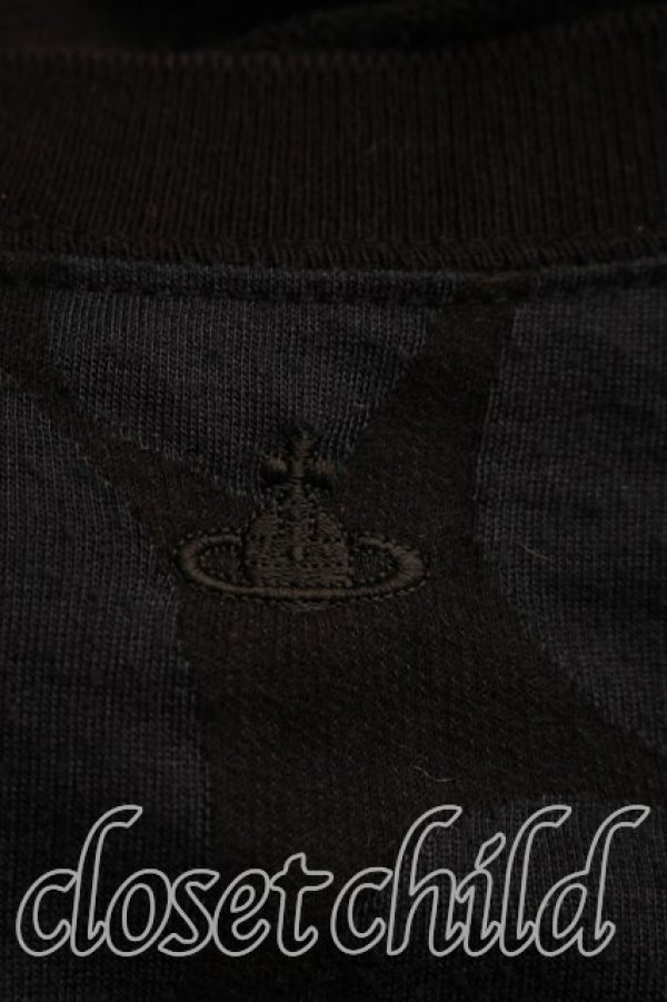 画像6: ヴィヴィアンウエストウッド 中古 / ハートptカットソーワンピ 2（9号相当） 黒ｘ紺  H-26-03-29-029-op-OD-ZH (6)