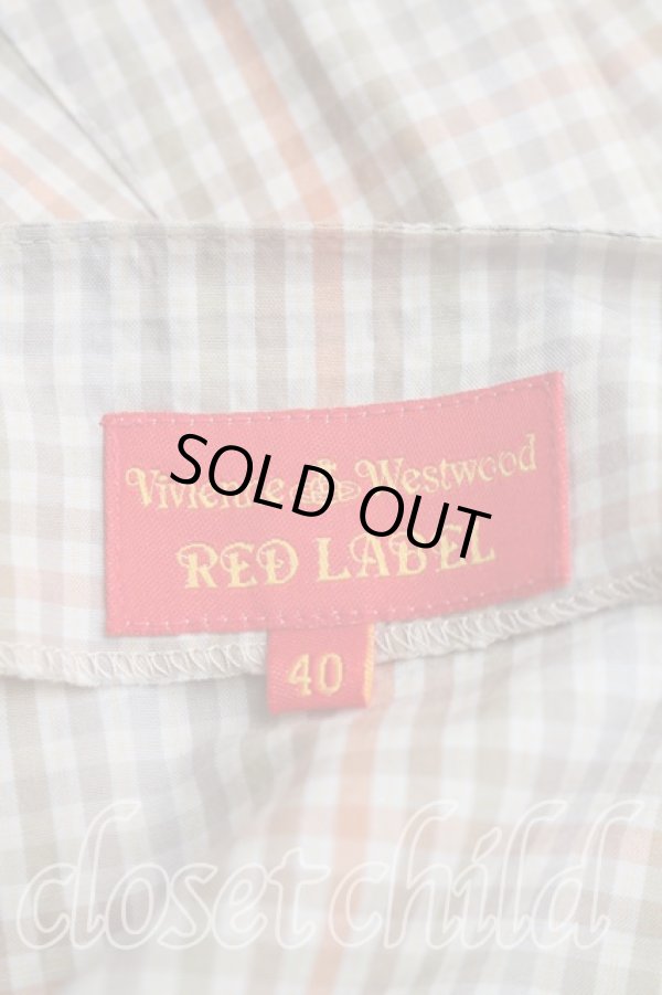 画像3: ヴィヴィアンウエストウッド 中古 / ギンガムチェックホルターワンピース 40（9号相当） カーキ  H-26-03-29-031-op-OD-ZH (3)