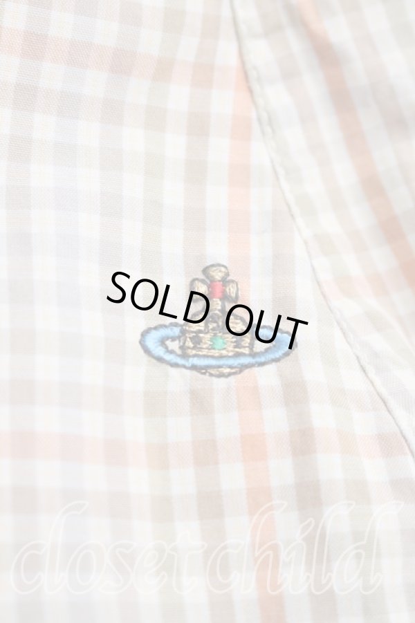 画像6: ヴィヴィアンウエストウッド 中古 / ギンガムチェックホルターワンピース 40（9号相当） カーキ  H-26-03-29-031-op-OD-ZH (6)