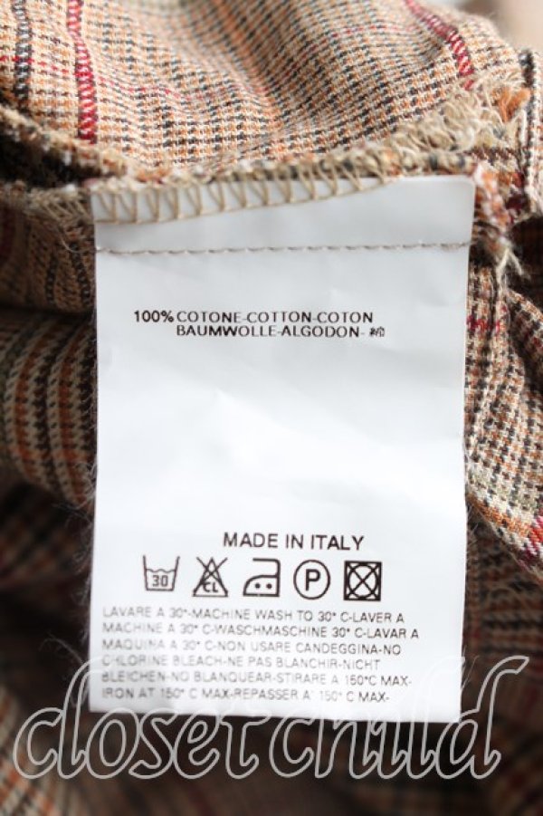 画像4: ヴィヴィアンウエストウッド 中古 / タータンチェックカシュクールシャツ II(9号相当） 茶  H-26-03-29-032-bl-OD-ZH (4)