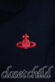 画像6: ヴィヴィアンウエストウッド 中古 / 単色オーブ刺繍ポロ 2（9号相当） 黒  H-26-03-29-036-to-OD-ZH (6)