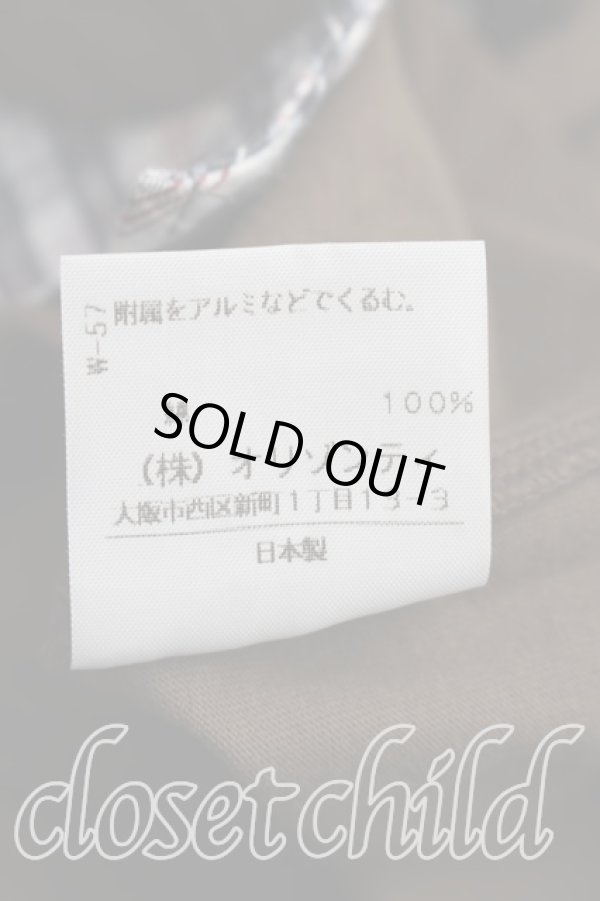 画像5: ヴィヴィアンウエストウッド 中古 / タータンチェック切替ポロ 2（9号相当） カーキ  H-26-03-29-040-to-OD-ZH (5)