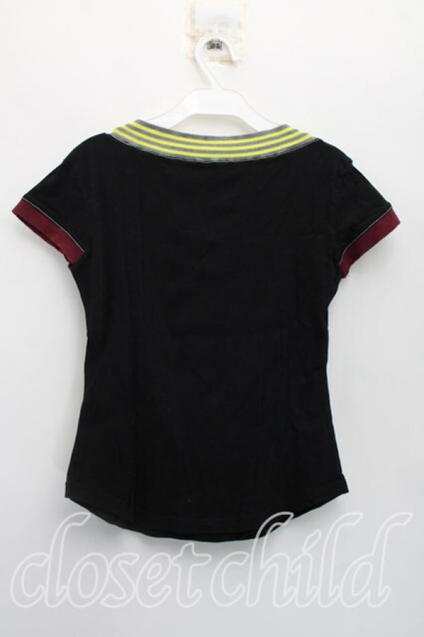 画像2: ヴィヴィアンウエストウッド 中古 / オーブptフレンチスリーブカットソー 2（9号相当） 黒  H-26-03-29-044-to-OD-ZH (2)