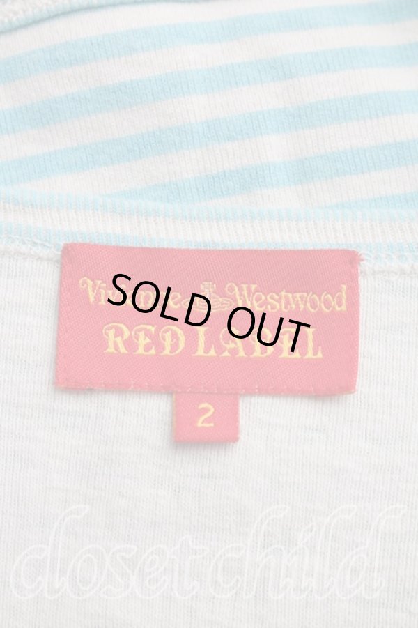 画像3: ヴィヴィアンウエストウッド 中古 / オーブptボーダーカーディガン 2（9号相当） 青  H-26-03-29-049-to-OD-ZH (3)