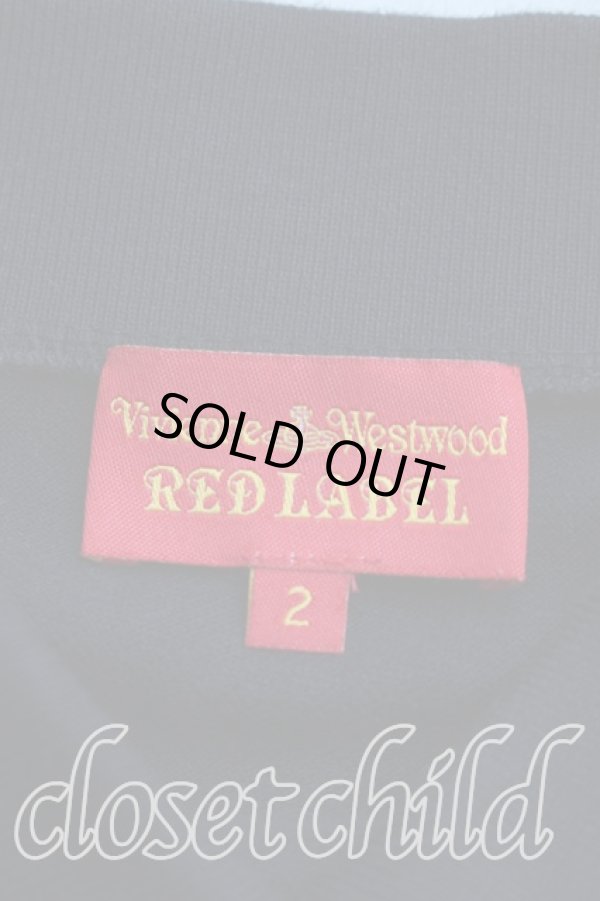 画像3: ヴィヴィアンウエストウッド 中古 / 単色オーブ刺繍ノースリーブポロ 2（9号相当） 黒  H-26-03-29-051-to-OD-ZH (3)