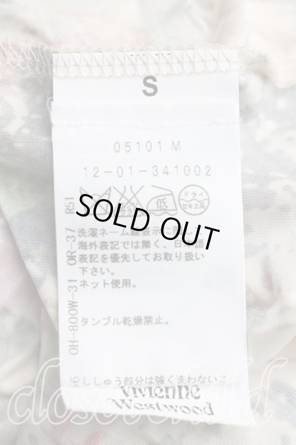 画像4: ヴィヴィアンウエストウッド 中古 / フラワーptカットソー S カーキ  H-26-03-29-052-to-OD-ZH (4)
