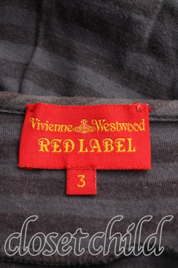 画像3: ヴィヴィアンウエストウッド 中古 / 単色オーブ刺繍ボーダースクエアカットソー 3（11号相当） 灰  H-26-03-29-053-to-OD-ZH (3)