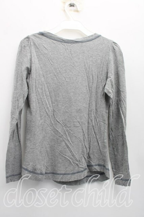 画像2: ヴィヴィアンウエストウッド 中古 / ステッチオーブカットソー 2（9号相当） 灰  H-26-03-29-055-to-OD-ZH (2)