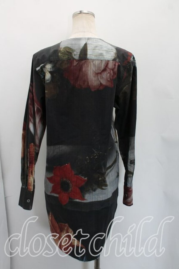 画像2: ヴィヴィアンウエストウッド 中古 / ボスハールトシャツ 36（S相当） 緑ｘ黒  H-26-03-29-006-bl-OD-ZH (2)