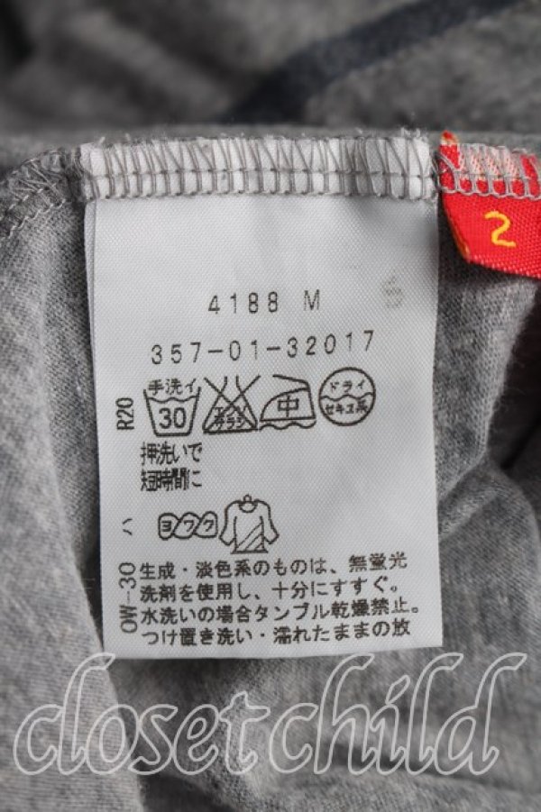 画像4: ヴィヴィアンウエストウッド 中古 / ステッチオーブカットソー 2（9号相当） 灰  H-26-03-29-055-to-OD-ZH (4)