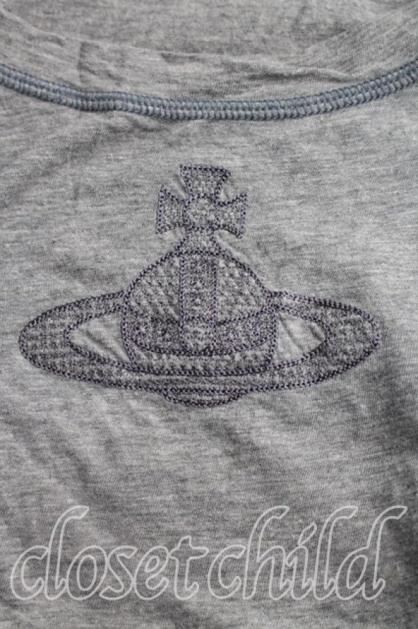 画像6: ヴィヴィアンウエストウッド 中古 / ステッチオーブカットソー 2（9号相当） 灰  H-26-03-29-055-to-OD-ZH (6)