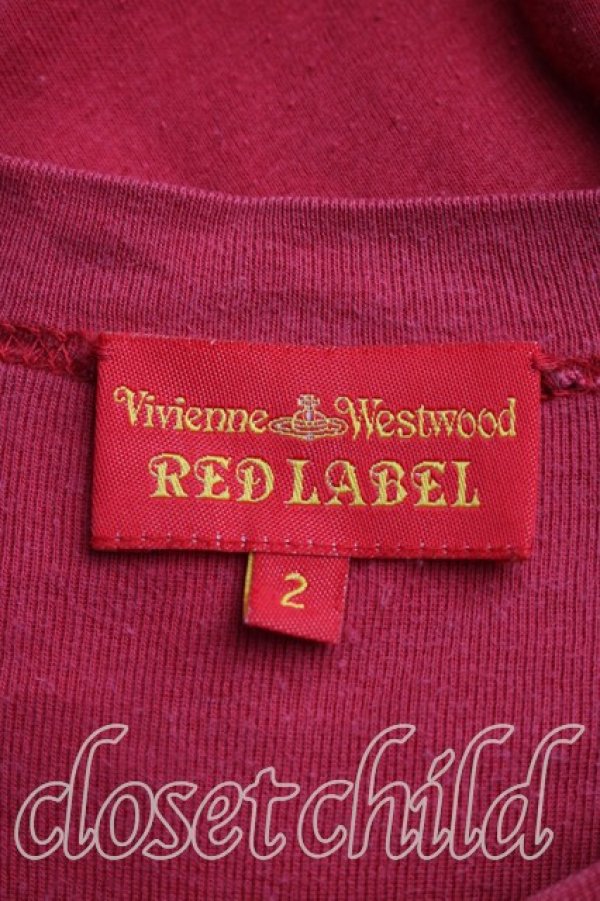 画像3: ヴィヴィアンウエストウッド 中古 / オーブptカットソー 2（9号相当） 赤  H-26-03-29-057-to-OD-ZH (3)