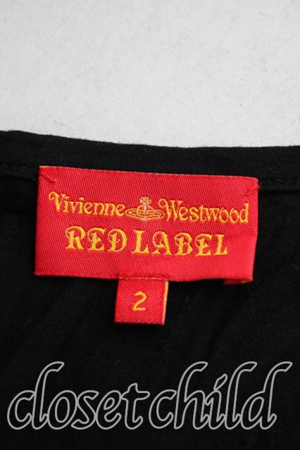 画像3: ヴィヴィアンウエストウッド 中古 / 単色オーブ刺繍カットソー 2（9号相当） 黒  H-26-03-29-059-to-OD-ZH (3)