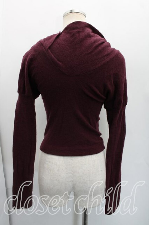 画像2: ヴィヴィアンウエストウッド 中古 / ボートネックタートルニット S ボルドー  H-26-03-29-060-to-OD-ZH (2)