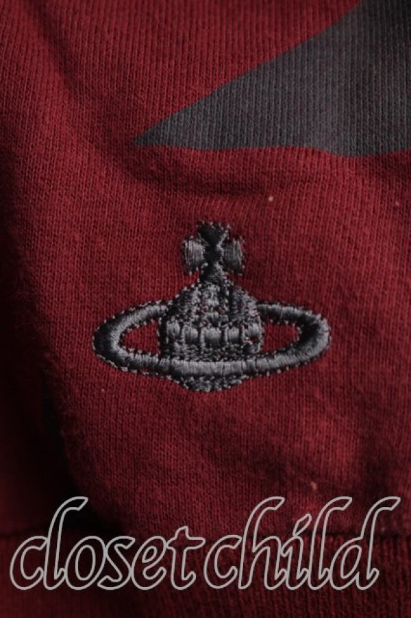 画像6: ヴィヴィアンウエストウッド 中古 / スター柄スウェット 2（9号相当） エンジ  H-26-03-29-061-to-OD-ZH (6)