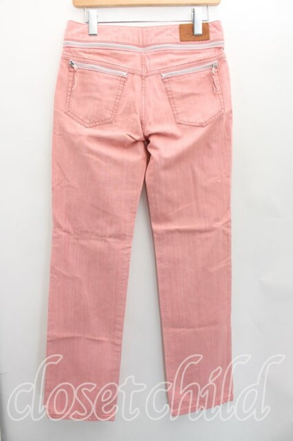 画像2: ヴィヴィアンウエストウッド 中古 / オーブパッチデニムパンツ 2（9号相当） ピンク  H-26-03-29-062-pa-OD-ZH (2)