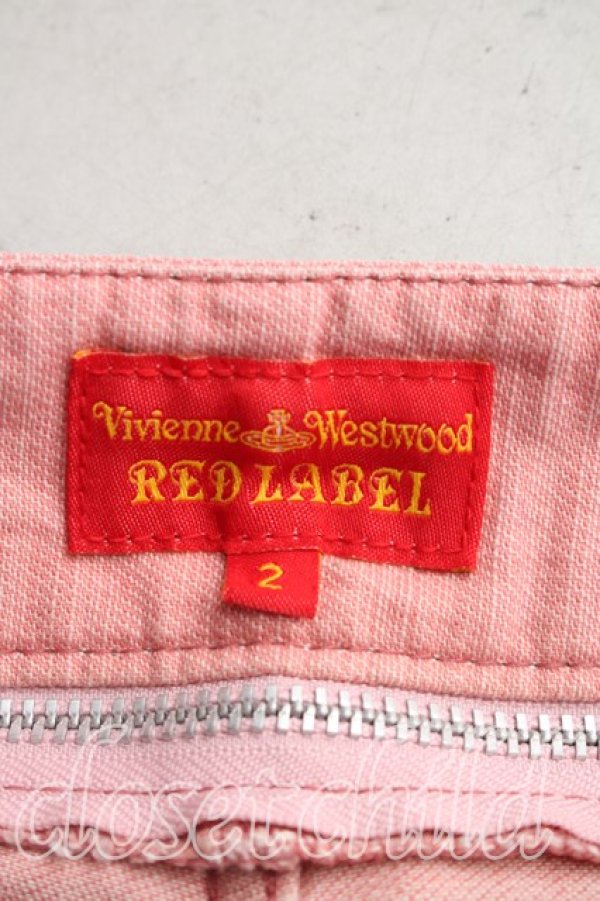 画像3: ヴィヴィアンウエストウッド 中古 / オーブパッチデニムパンツ 2（9号相当） ピンク  H-26-03-29-062-pa-OD-ZH (3)
