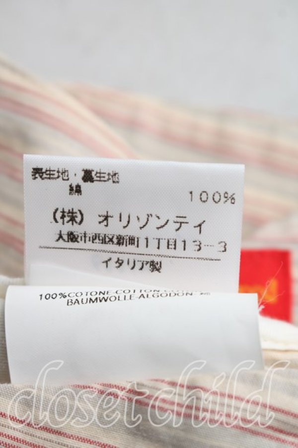 画像5: ヴィヴィアンウエストウッド 中古 / ストライププリーツスカート 38（7号相当） 灰ｘ赤  H-26-03-29-068-sk-OD-ZH (5)