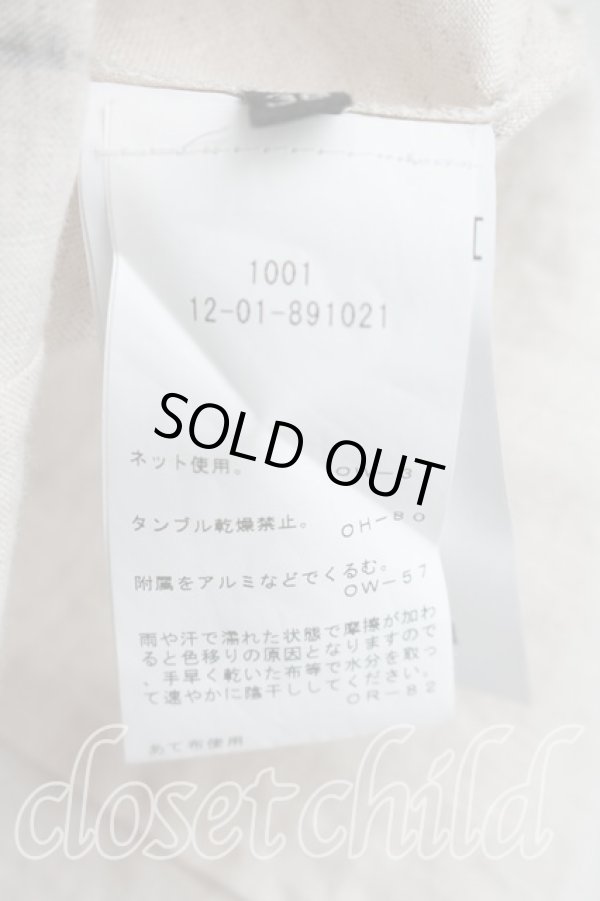 画像4: ヴィヴィアンウエストウッド 中古 / 緑色経済シャツ 38（7号相当） ベージュ  H-26-03-29-007-bl-OD-ZH (4)