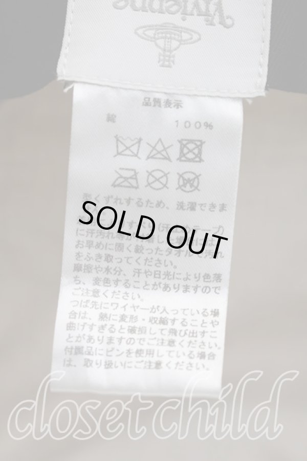 画像5: ヴィヴィアンウエストウッド 中古 / オーブ刺繍バケットハット  白  H-26-03-29-073-ha-OD-ZH (5)