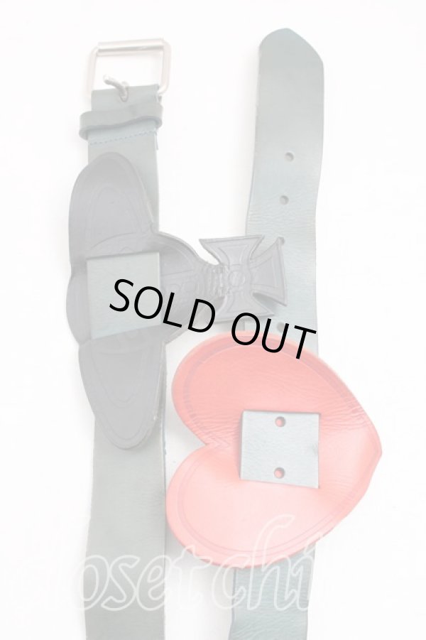 画像3: ヴィヴィアンウエストウッド 中古 / ハート＆オーブベルト  黒  H-26-03-29-077-gd-OD-ZH (3)