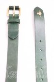 画像2: ヴィヴィアンウエストウッド 中古 / レザーベルト  緑  H-26-03-29-079-gd-OD-ZH (2)