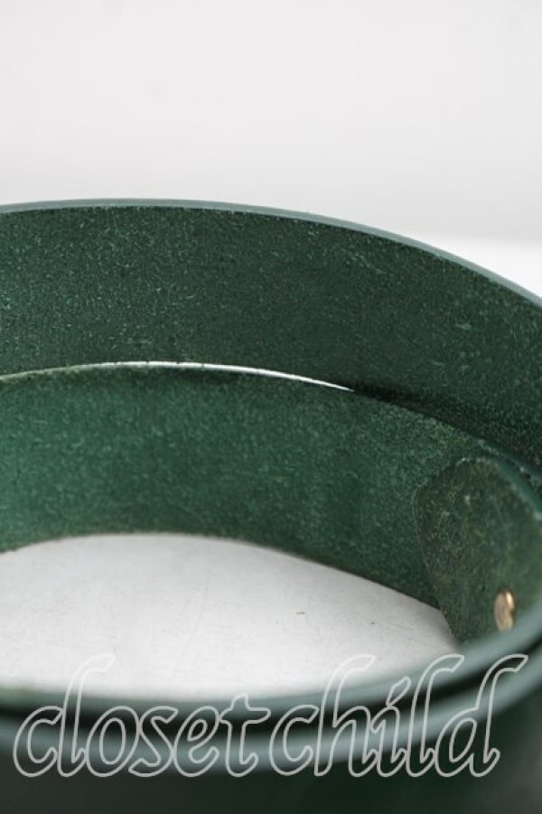 画像4: ヴィヴィアンウエストウッド 中古 / レザーベルト  緑  H-26-03-29-079-gd-OD-ZH (4)