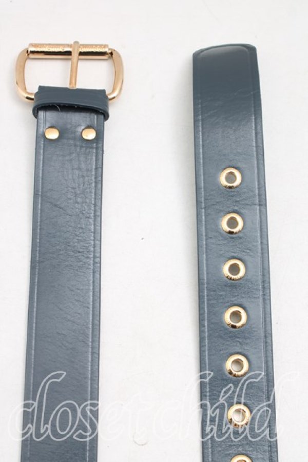 画像2: ヴィヴィアンウエストウッド 中古 / ALEXレザーベルト  灰  H-26-03-29-080-gd-OD-ZH (2)